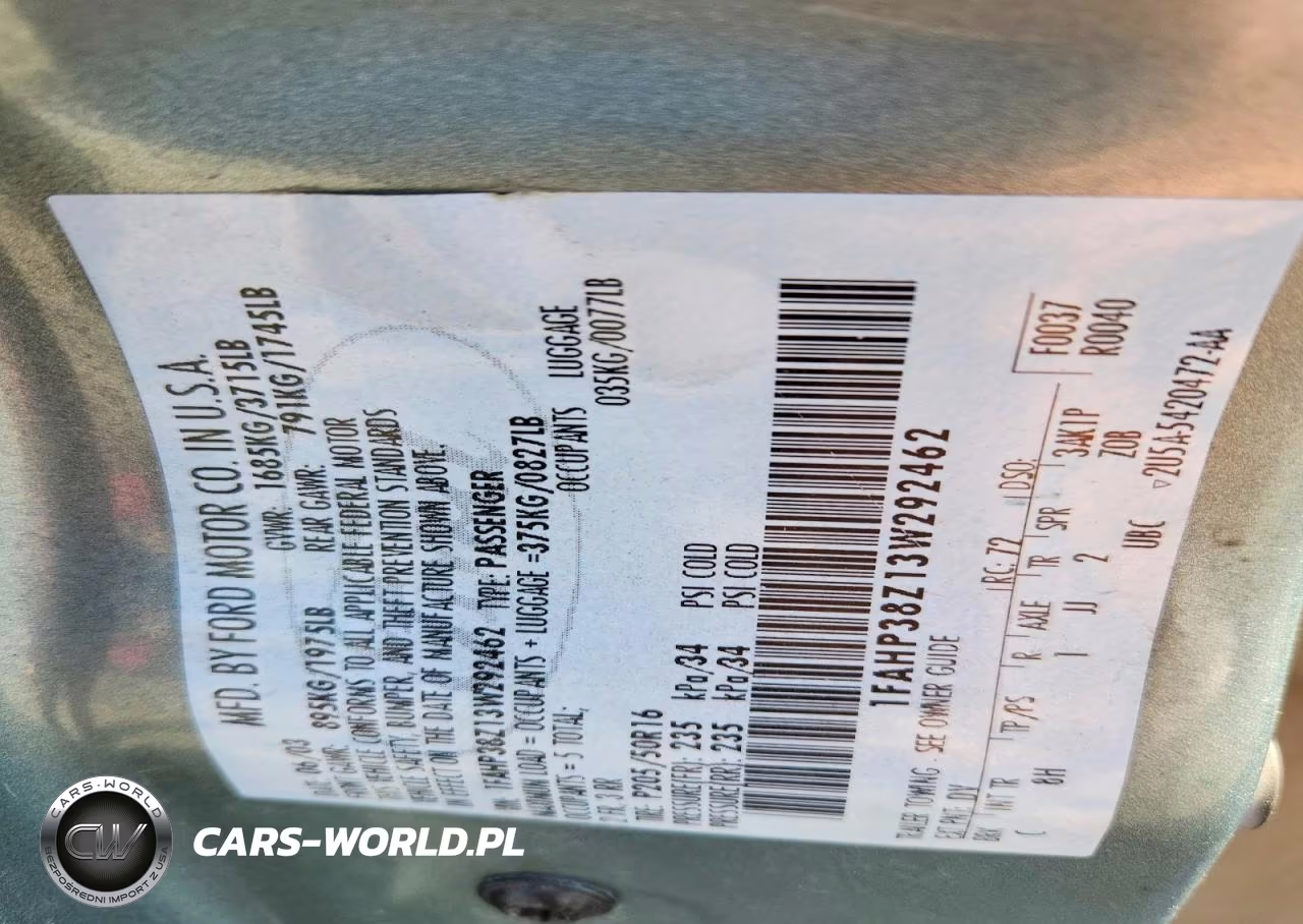 2003 Ford Focus Zts VIN:1FAHP38Z13W292462 - 13