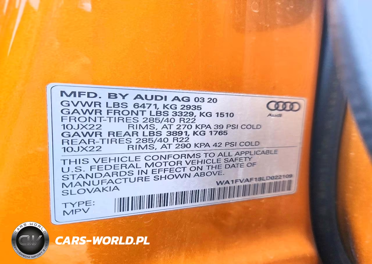 2020 Audi Q8 Prestige S-Line VIN:WA1FVAF18LD022109 - 13