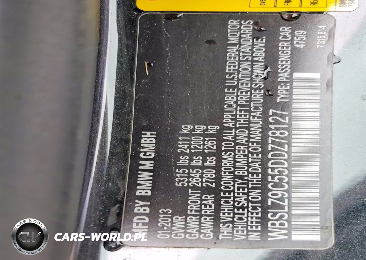 2013 BMW M6 VIN:WBSLZ9C55DDZ78127 - 12