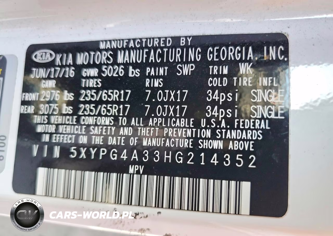 2017 Kia Sorento Lx VIN:5XYPG4A33HG214352 - 13
