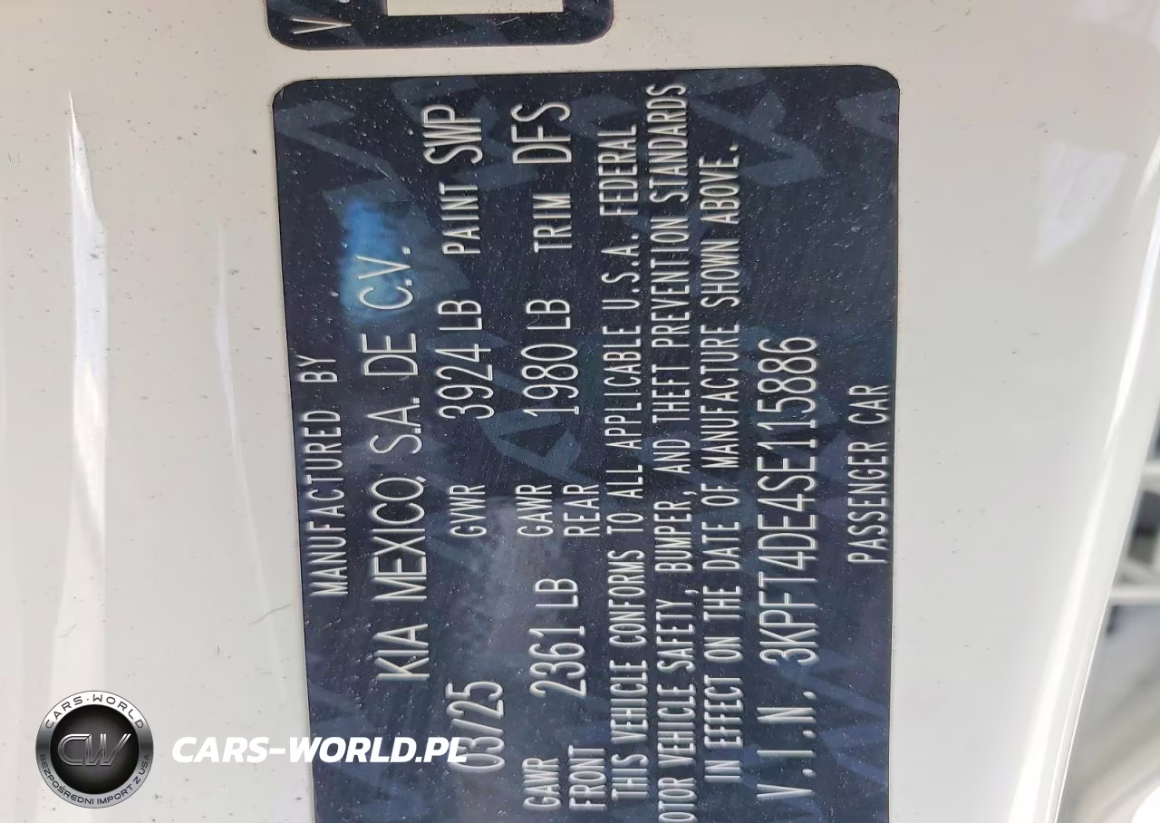2025 Kia K4 Lxs VIN:3KPFT4DE4SE115886 - 12