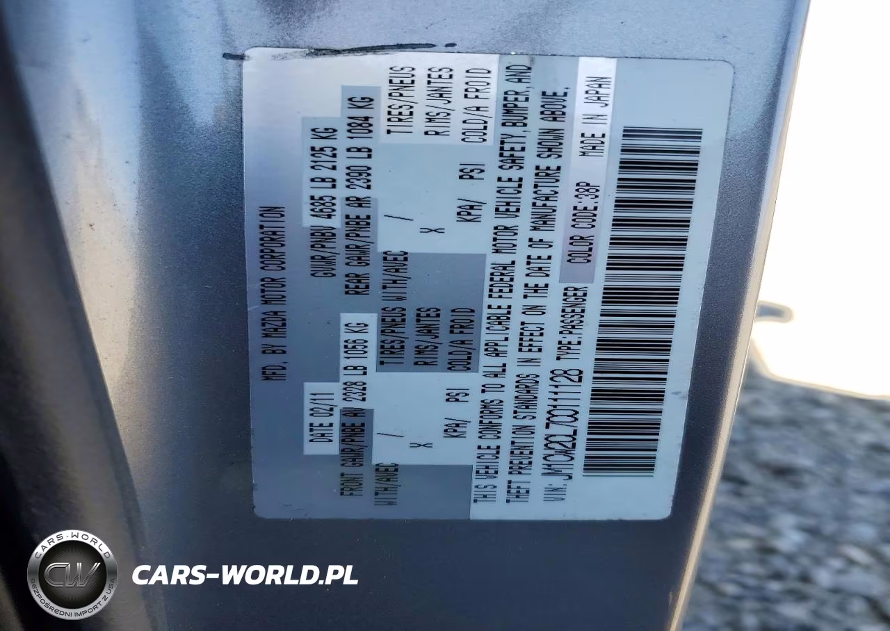 2012 Mazda Mazda5 VIN:JM1CW2CL7C0111128 - 13