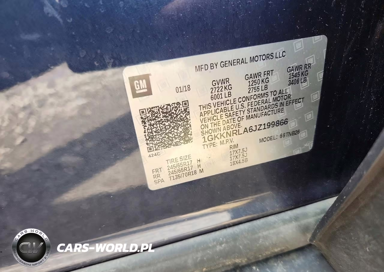 2018 GMC Acadia Sle VIN:1GKKNRLA6JZ199866 - 13