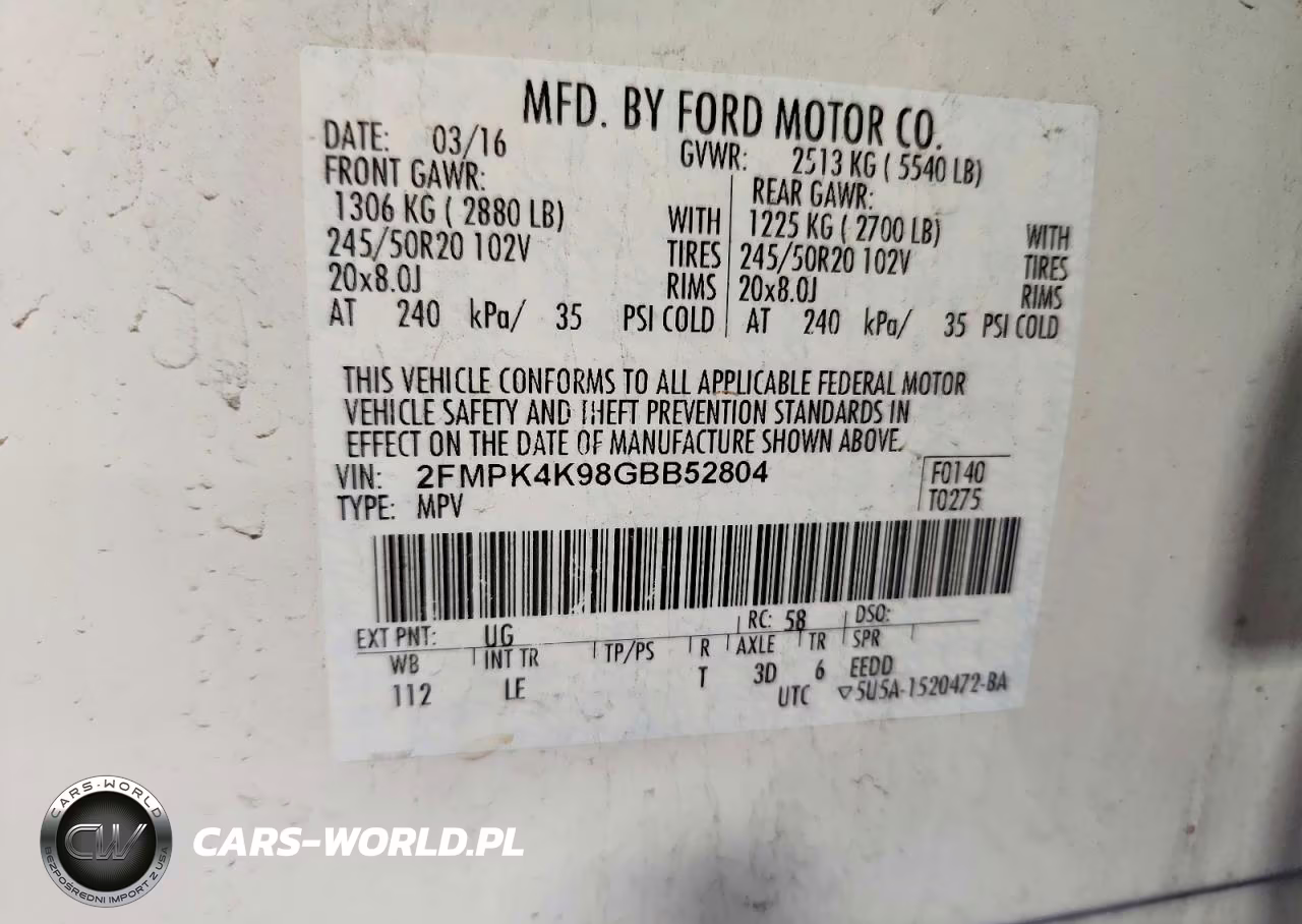 2016 Ford Edge Titanium VIN:2FMPK4K98GBB52804 - 13