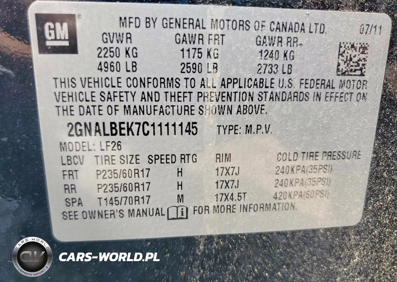 2012 Chevrolet Equinox Ls VIN:2GNALBEK7C1111145 - 14