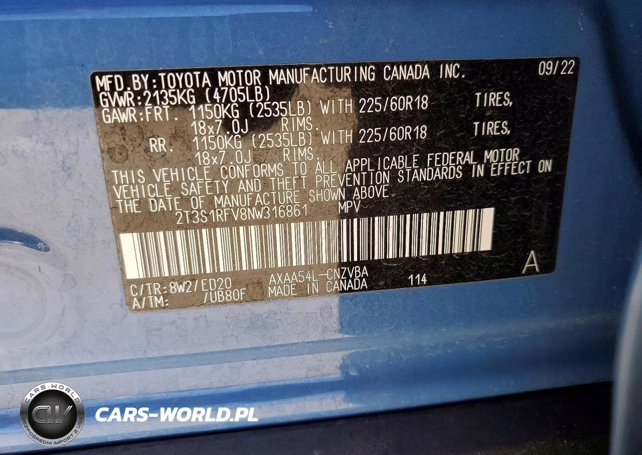 2022 Toyota Rav4 Trd Off Road VIN:2T3S1RFV8NW316861 - 13