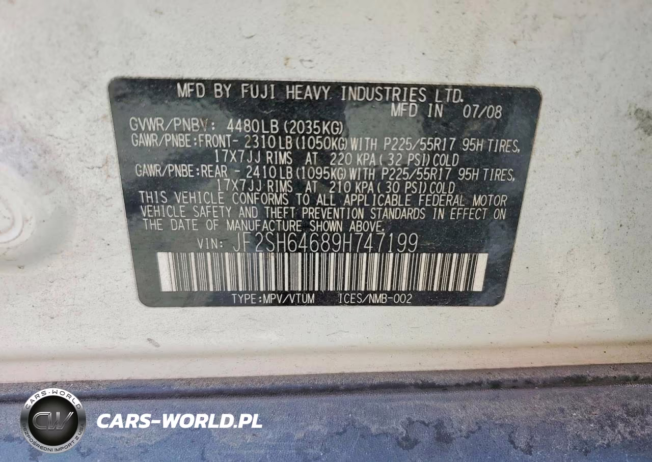 2009 Subaru Forester 2.5X Limited VIN:JF2SH64689H747199 - 12