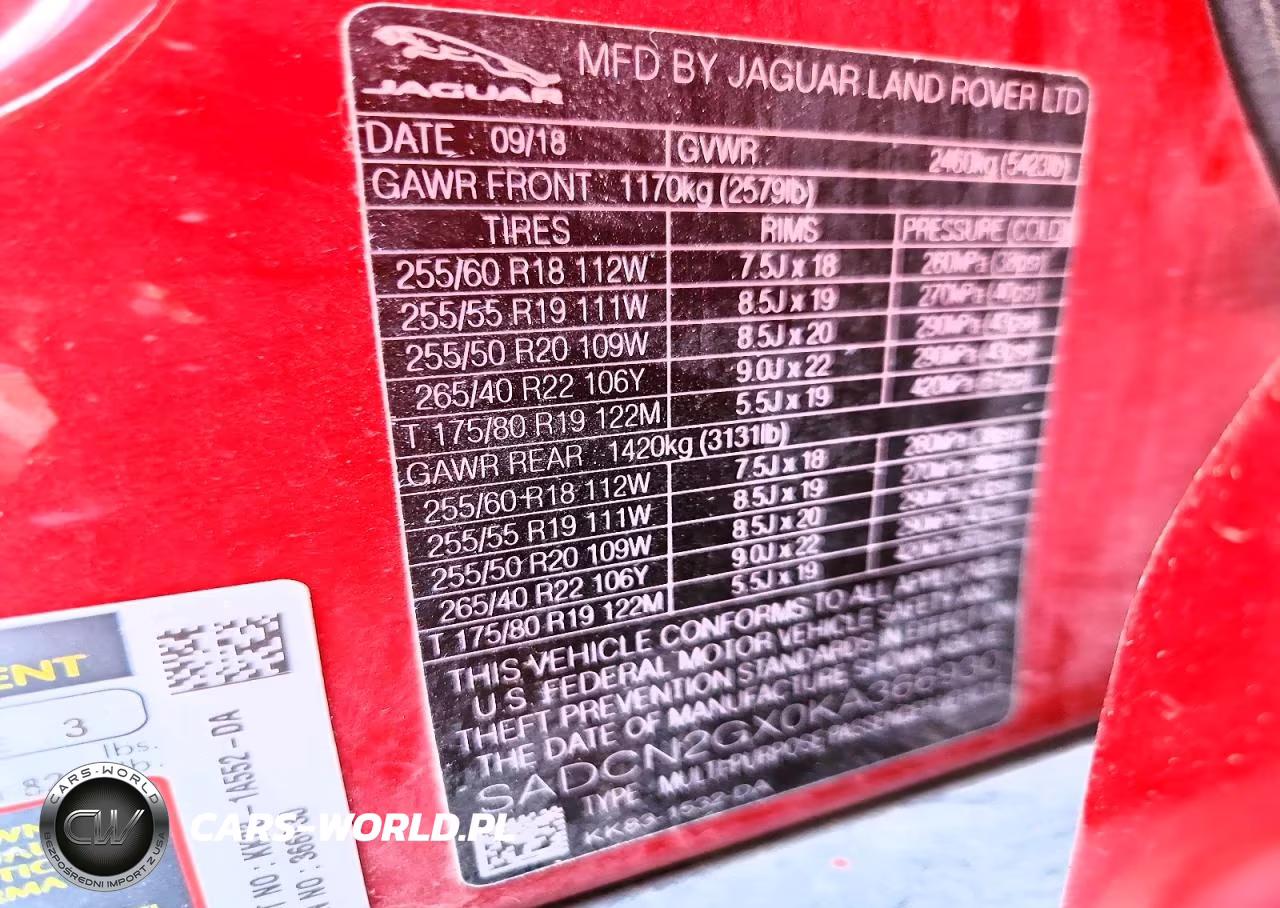 2019 Jaguar F-Pace Portfolio VIN:SADCN2GX0KA366930 - 13