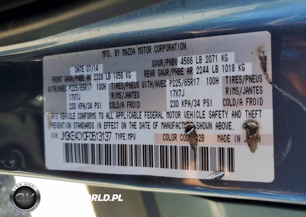 2015 Mazda Cx-5 Touring VIN:JM3KE4CY0F0513137 - 13