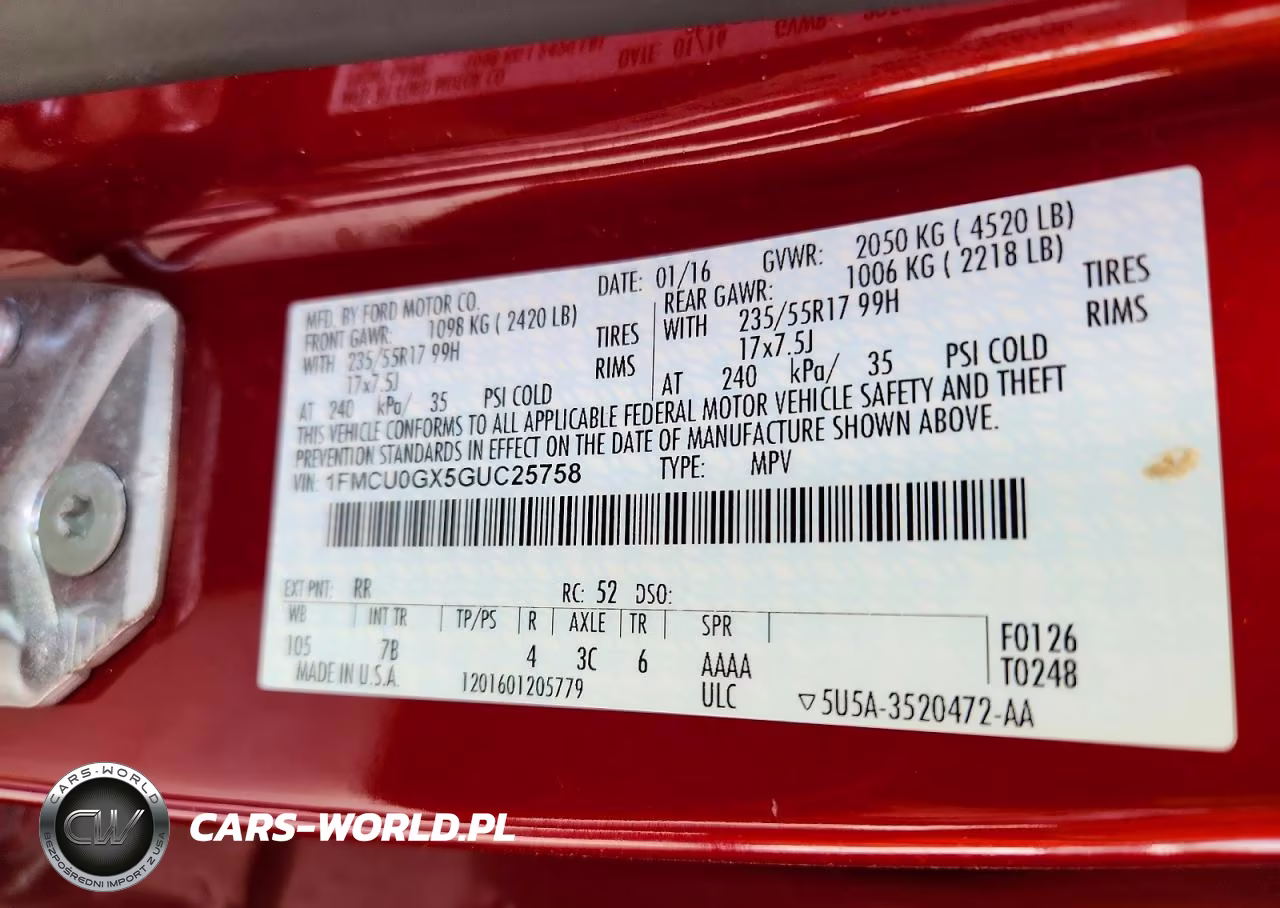 2016 Ford Escape Se VIN:1FMCU0GX5GUC25758 - 13
