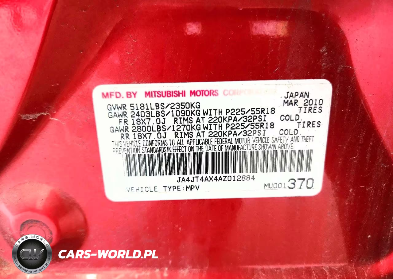 2010 Mitsubishi Outlander Xls VIN:JA4JT4AX4AZ012884 - 13