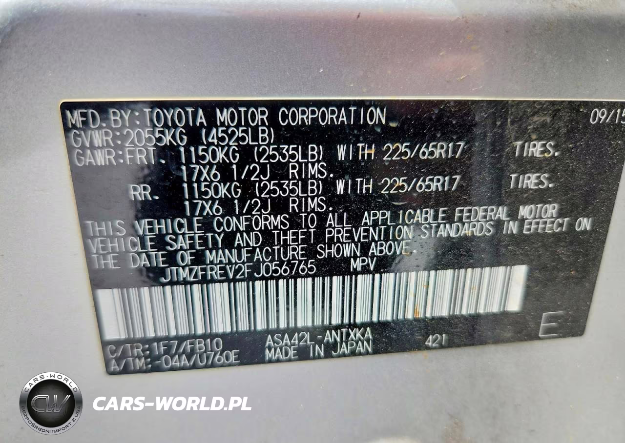 2015 Toyota Rav4 Le VIN:JTMZFREV2FJ056765 - 13