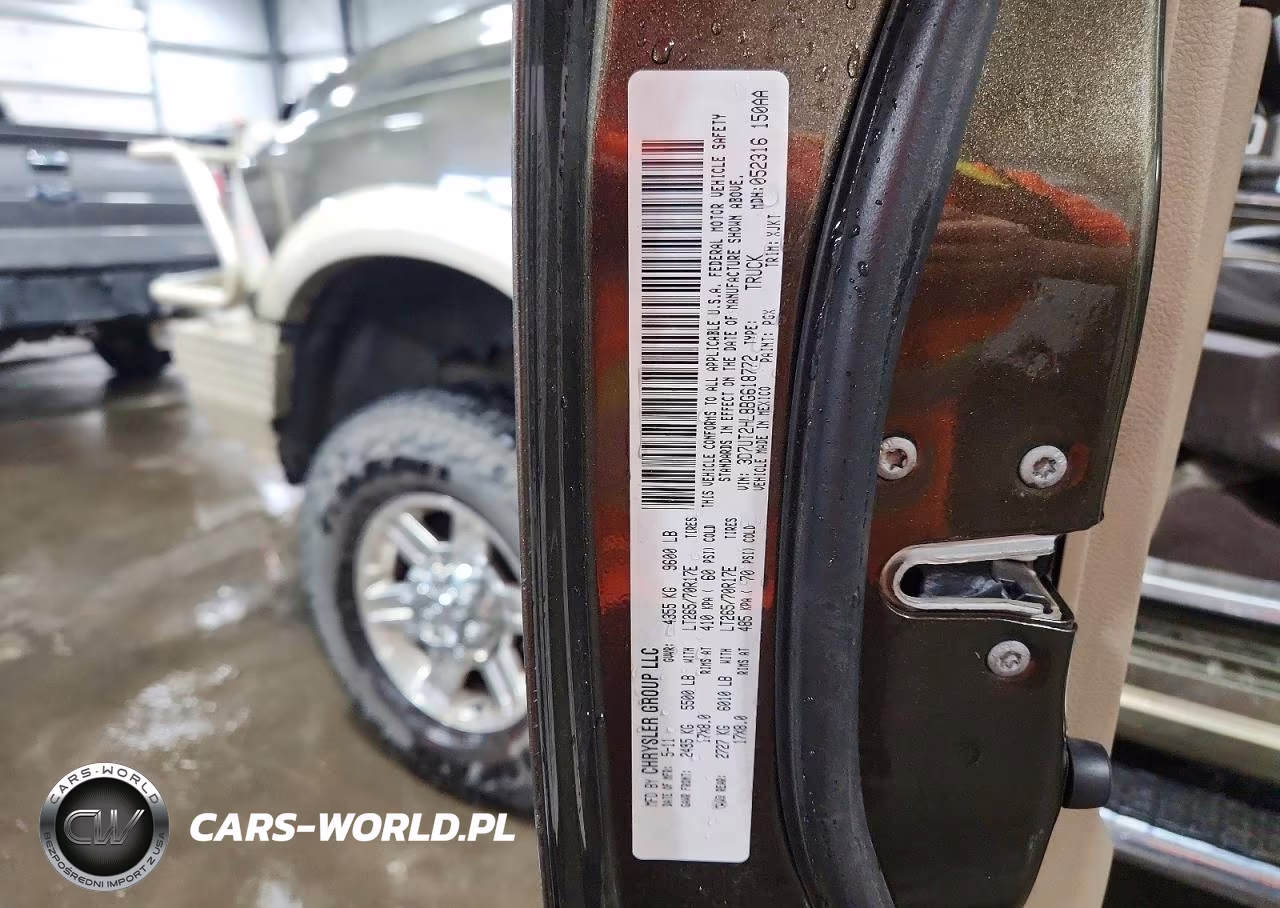 2011 Dodge Ram 2500 VIN:3D7UT2HL8BG618772 - 12
