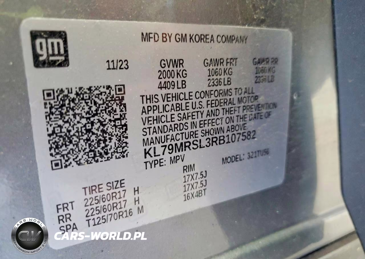 2024 Chevrolet Trailblazer Lt VIN:KL79MRSL3RB107582 - 12