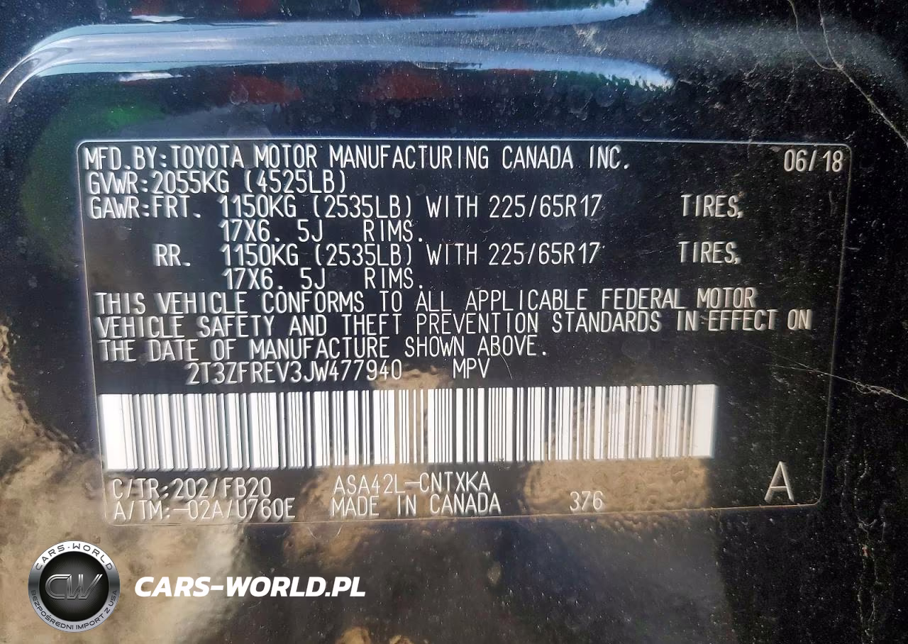 2018 Toyota Rav4 Le VIN:2T3ZFREV3JW477940 - 13