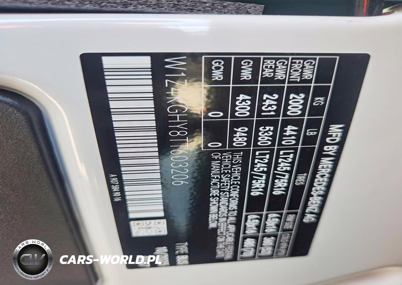2026 Mercedes-Benz Sprinter 2500 VIN:W1Z4KGHY8TT603206 - 13