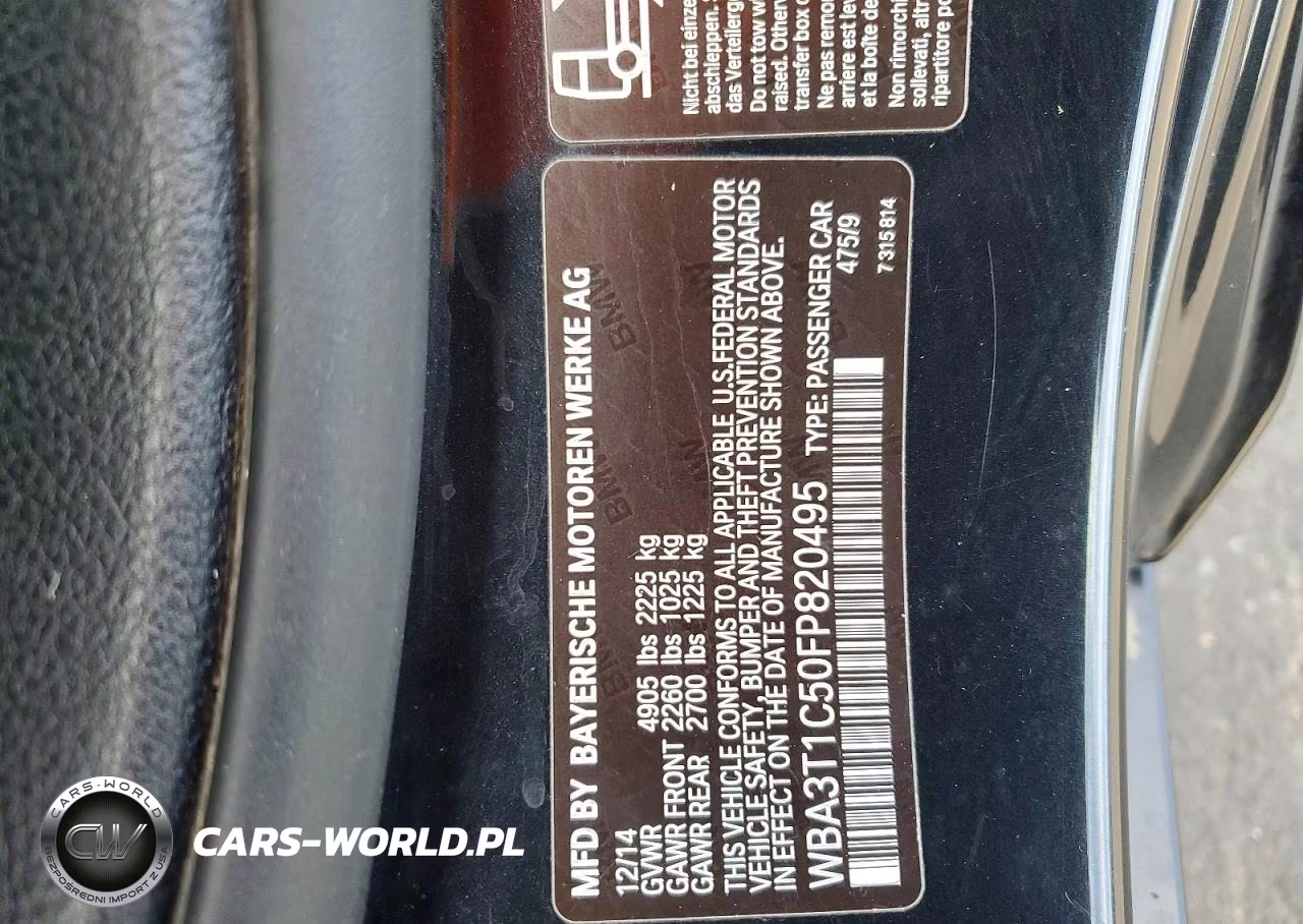 2015 BMW 428I xDrive VIN:WBA3T1C50FP820495 - 12