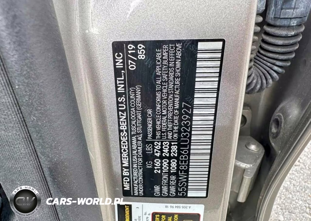 2020 Mercedes-Benz C 300 4Matic VIN:55SWF8EB6LU323927 - 10
