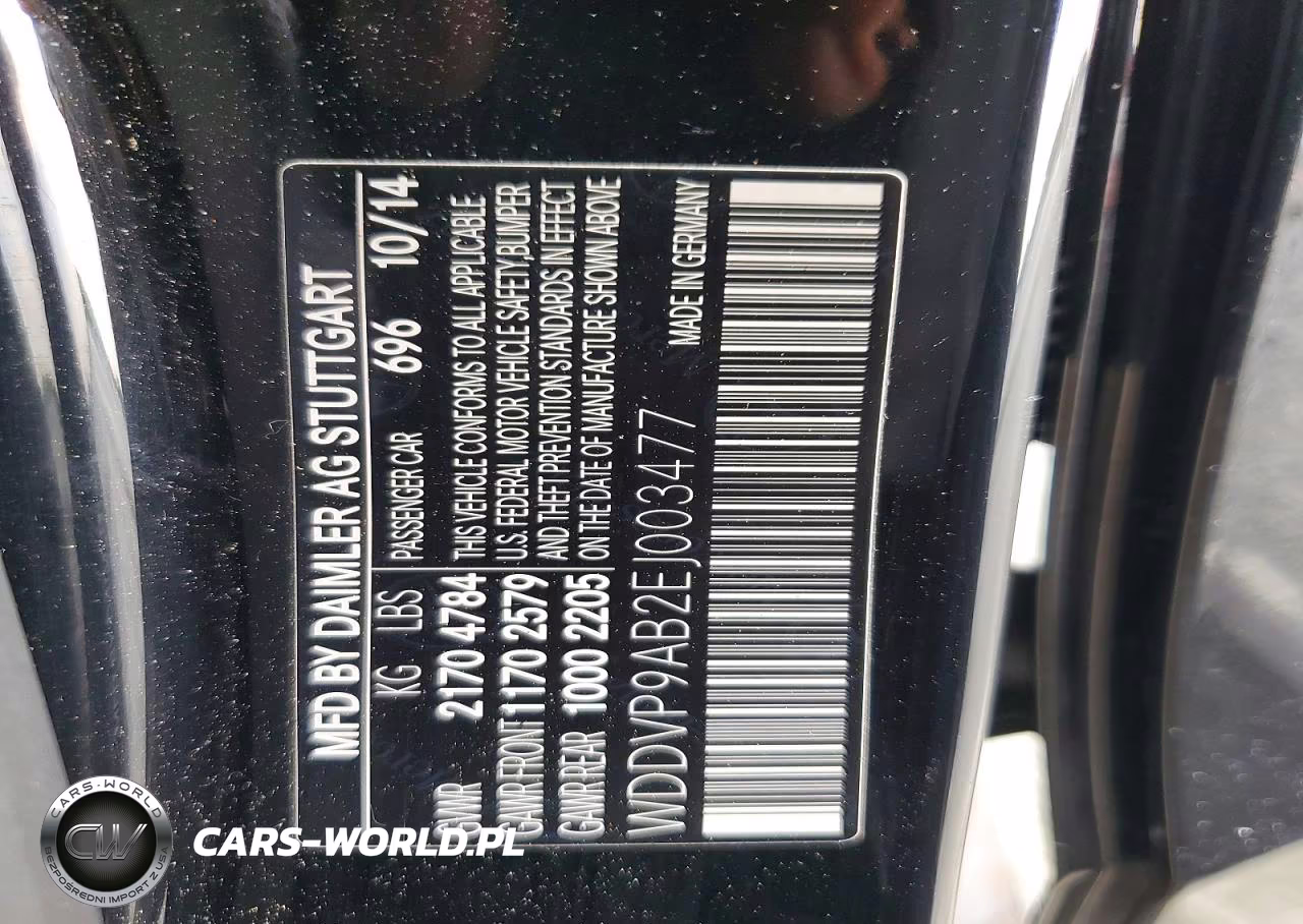 2014 Mercedes-Benz B Electric VIN:WDDVP9AB2EJ003477 - 12