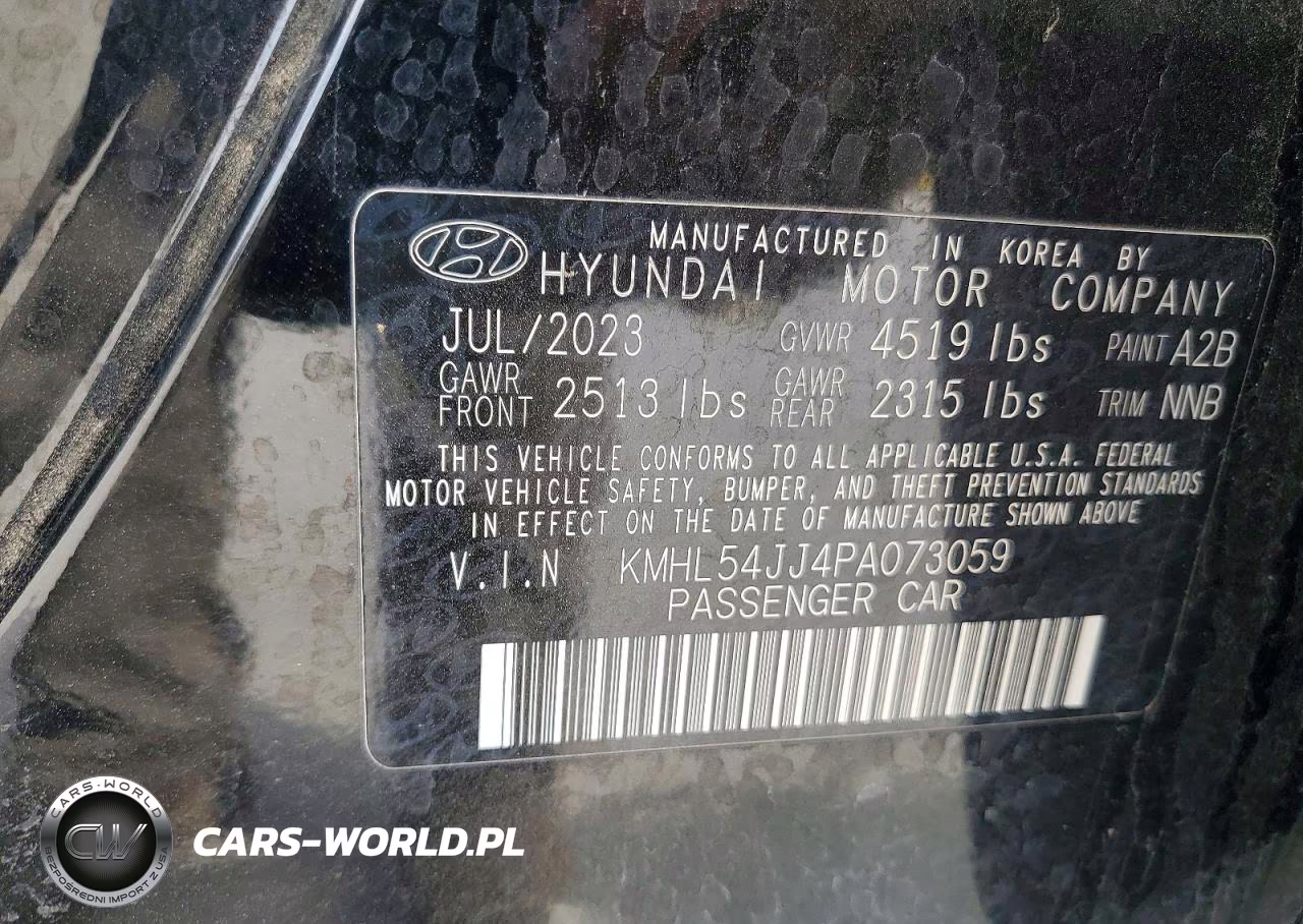 2023 Hyundai Sonata Hybrid Limited VIN:KMHL54JJ4PA073059 - 12