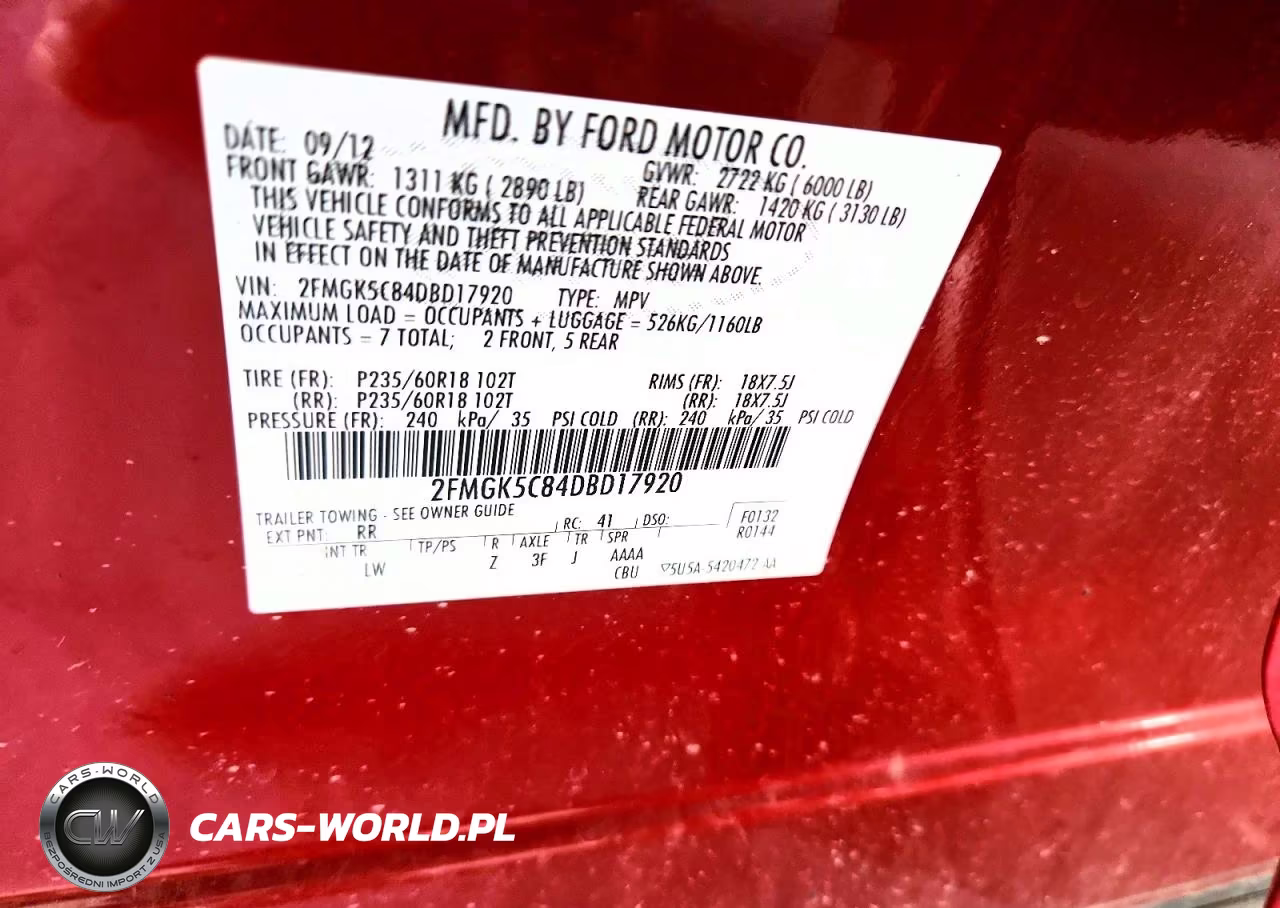 2013 Ford Flex Sel VIN:2FMGK5C84DBD17920 - 13