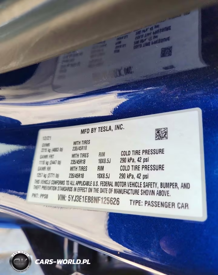2022 Tesla Model 3 VIN:5YJ3E1EB8NF125626 - 13