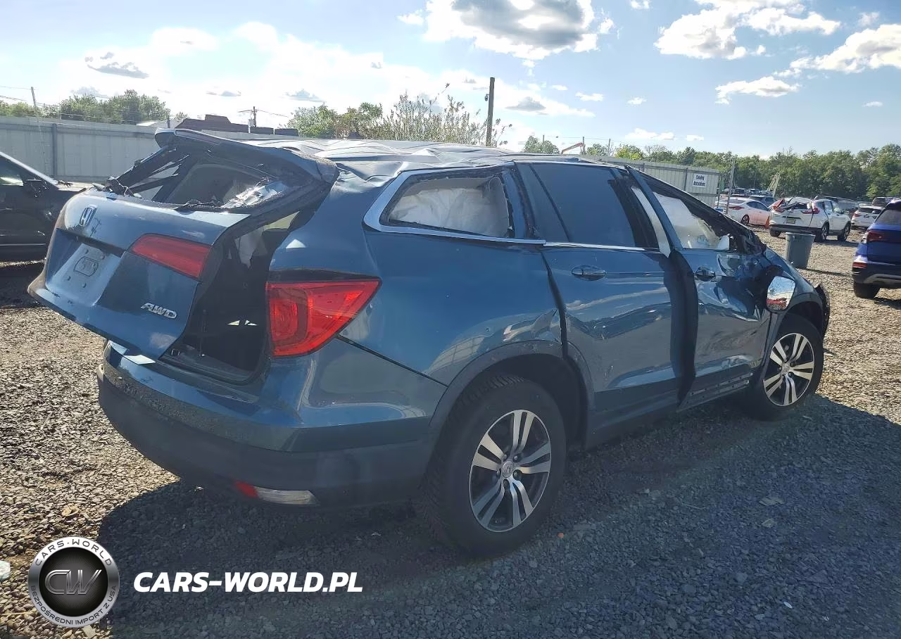 2016 Honda Pilot Exl VIN:5FNYF6H54GB007176 - 3