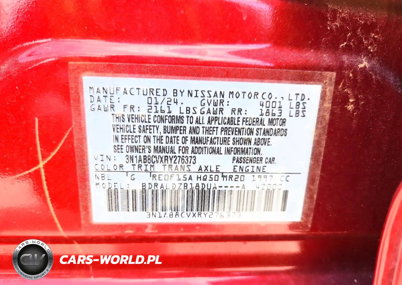 2024 Nissan Sentra Sv VIN:3N1AB8CVXRY276373 - 12