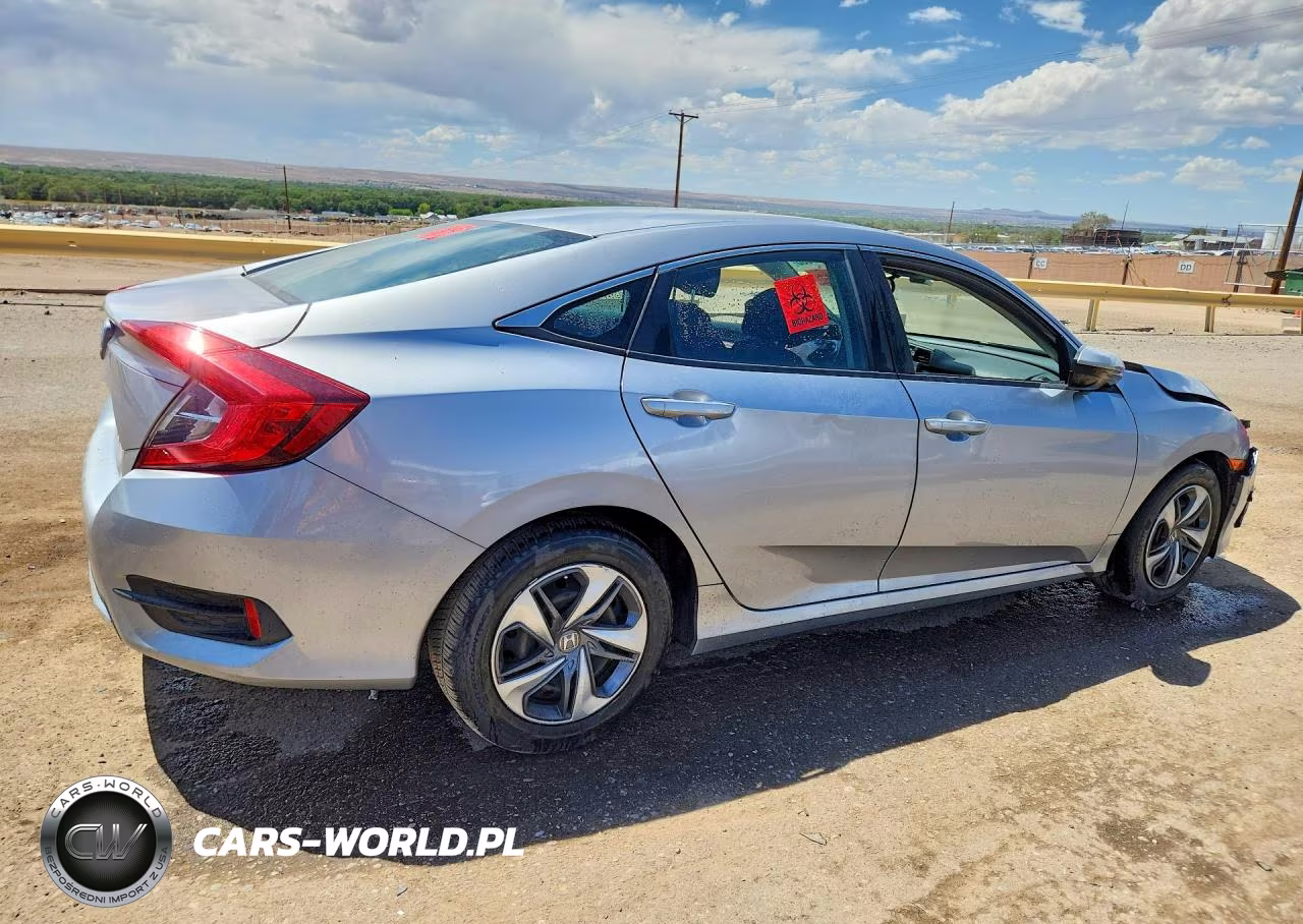 2019 Honda Civic Lx VIN:2HGFC2F62KH547425 - 3