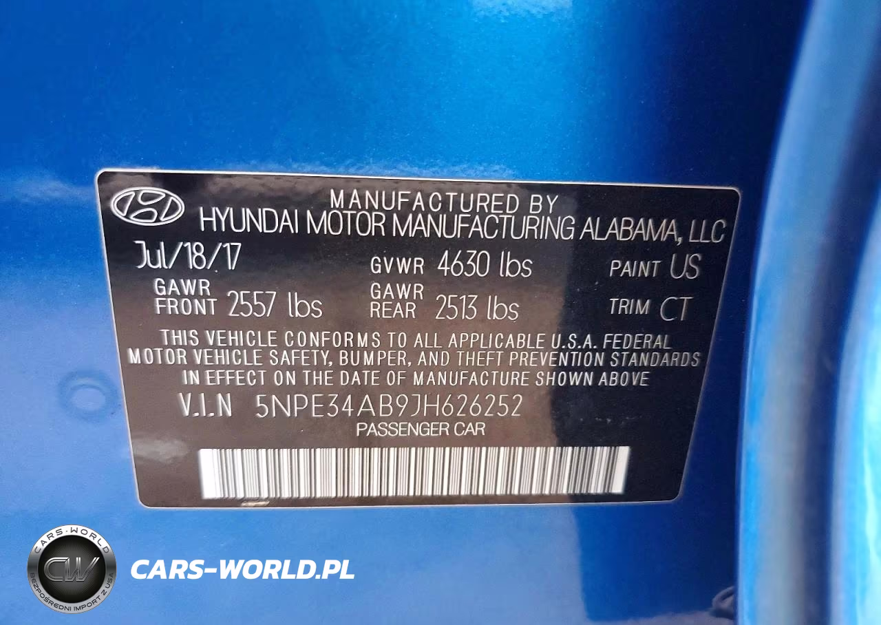 2018 Hyundai Sonata Sport 2.0T VIN:5NPE34AB9JH626252 - 13