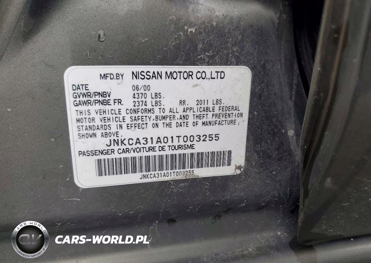 2001 Infiniti I30 Base VIN:JNKCA31A01T003255 - 13