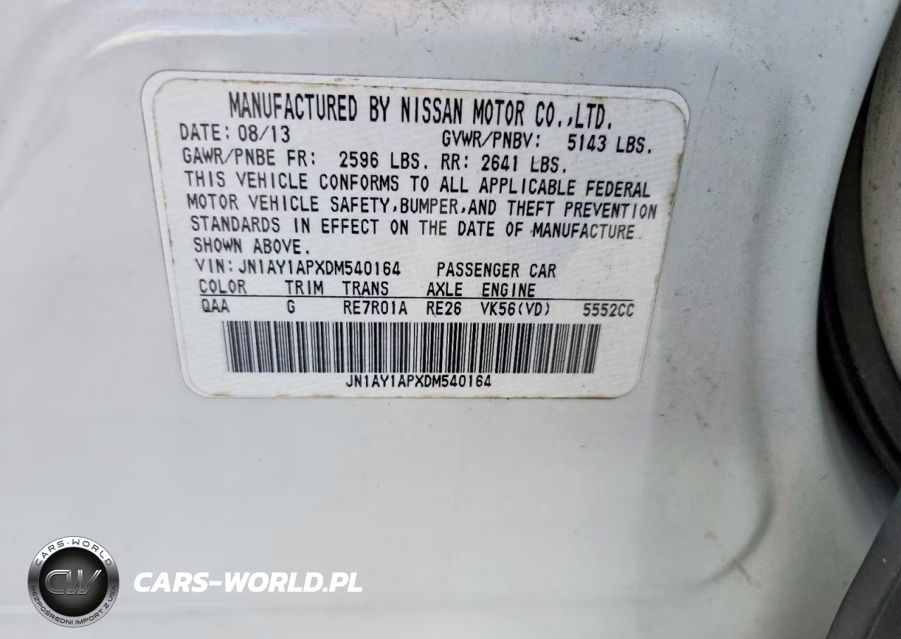 2013 Infiniti M56 Base VIN:JN1AY1APXDM540164 - 12