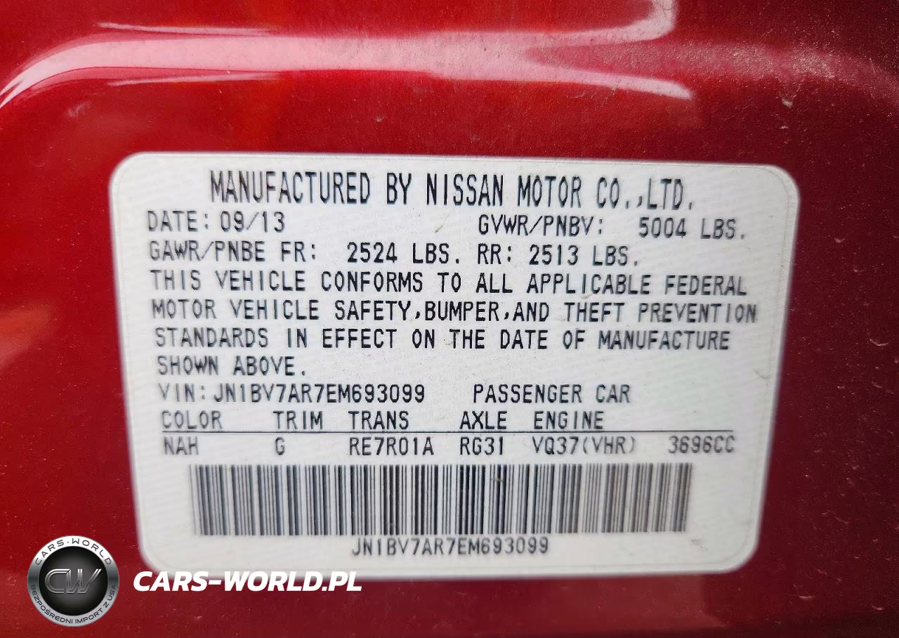 2014 Infiniti Q50 Premium VIN:JN1BV7AR7EM693099 - 12