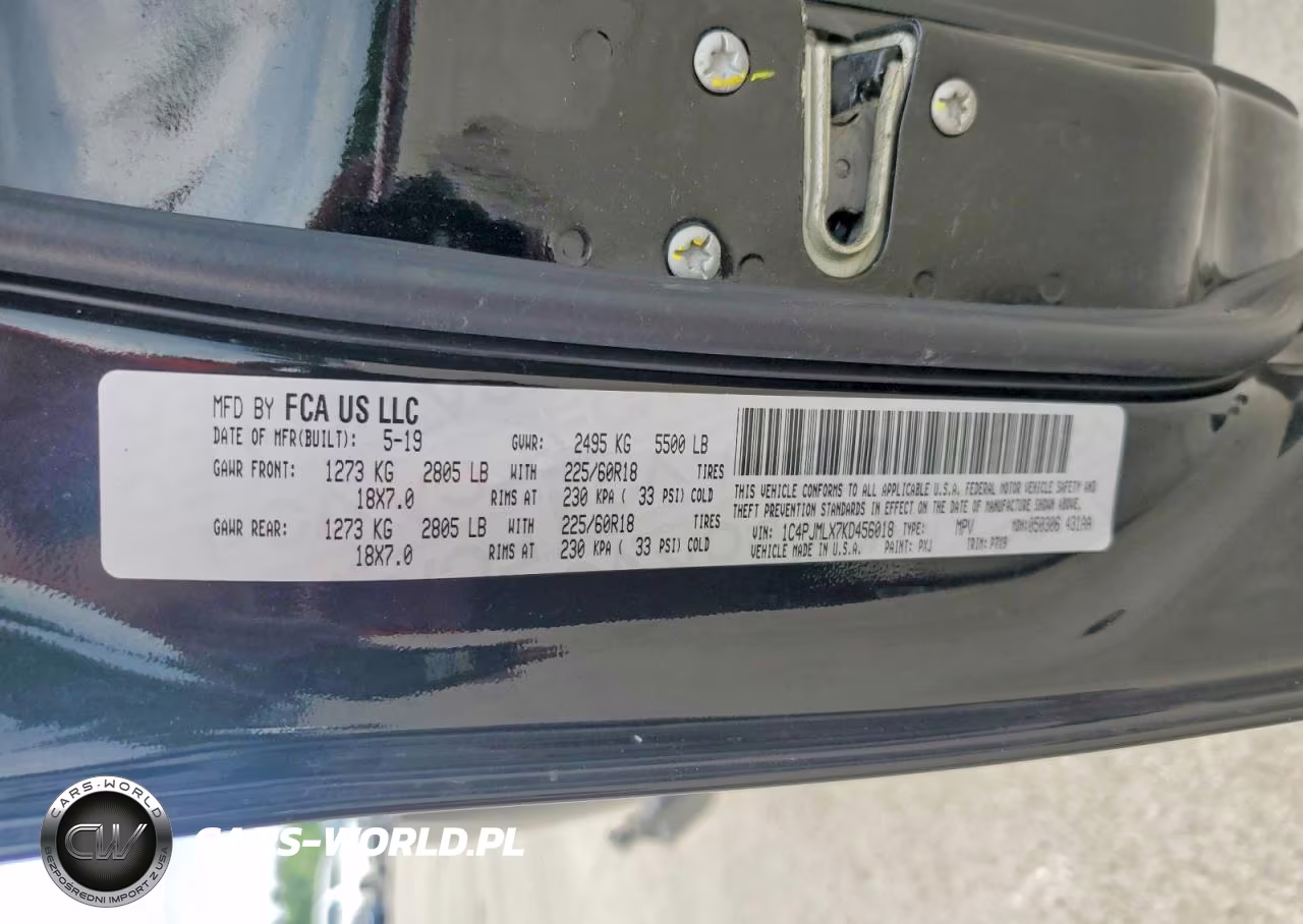 2019 Jeep Cherokee Latitude Plus VIN:1C4PJMLX7KD456018 - 13