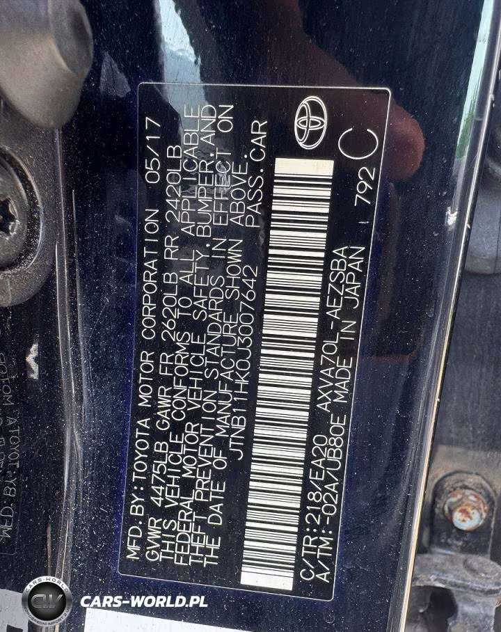 2018 Toyota Camry Se VIN:JTNB11HK0J3007642 - 10