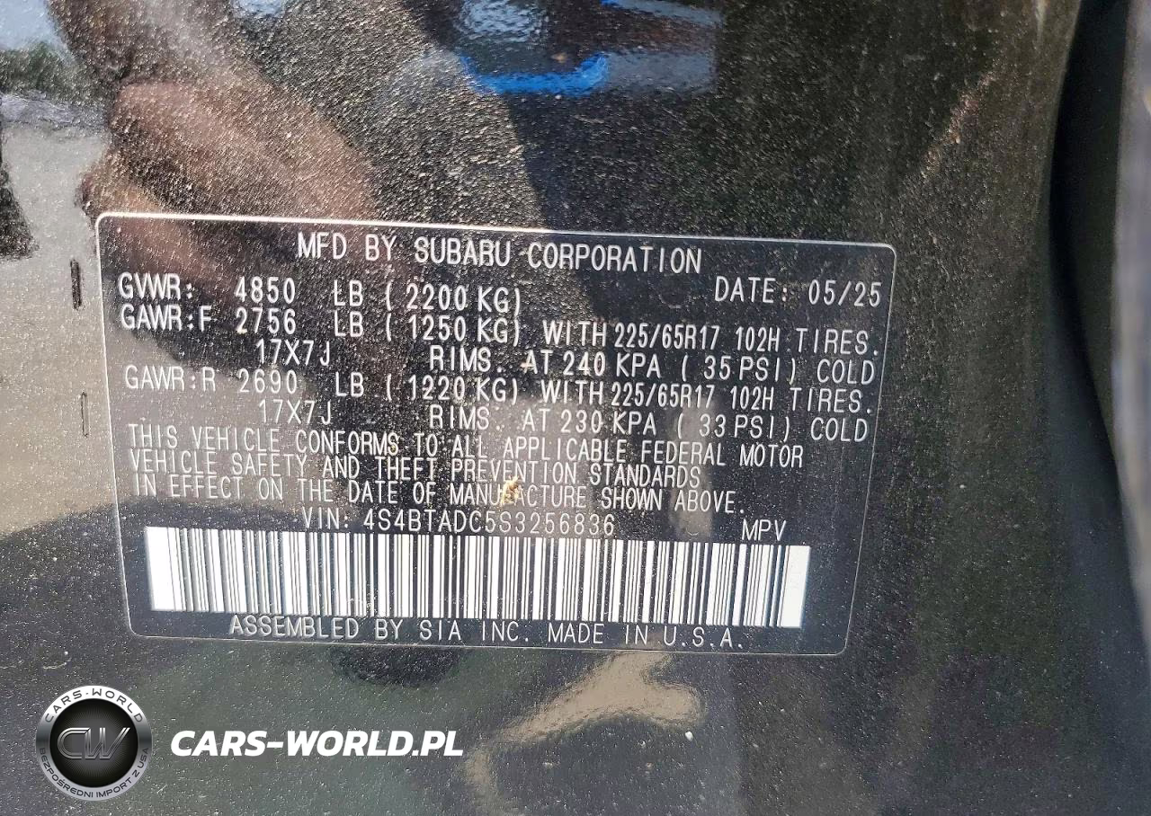 2025 Subaru Outback Premium VIN:4S4BTADC5S3256836 - 13