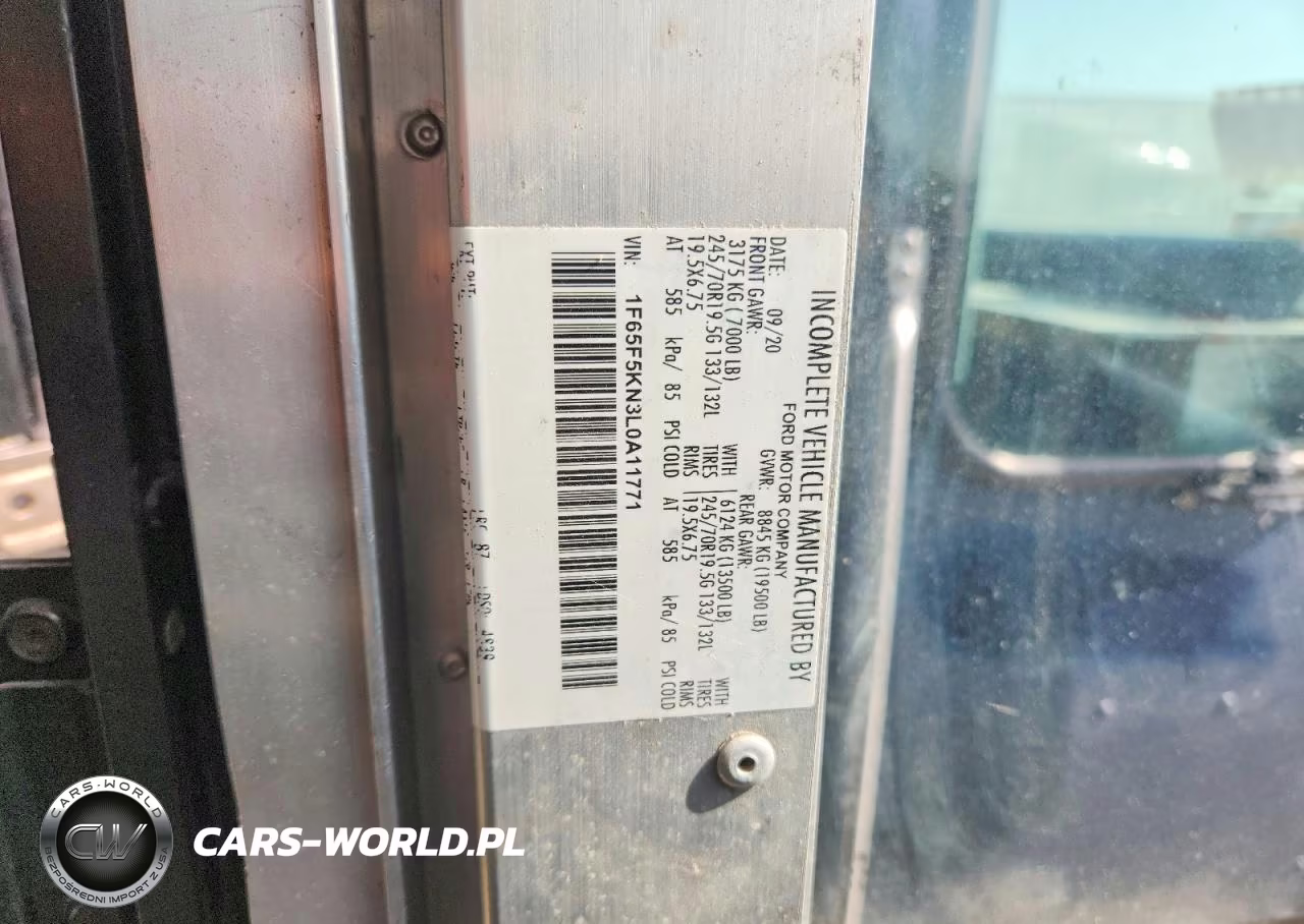 2020 Ford F59 Delivery Truck VIN:1F65F5KN3L0A11771 - 13