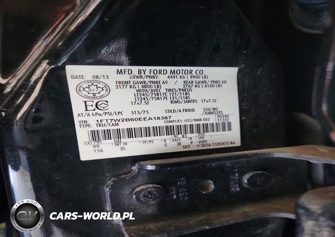 2014 Ford F250 Super Duty VIN:1FT7W2B60EEA18387 - 12