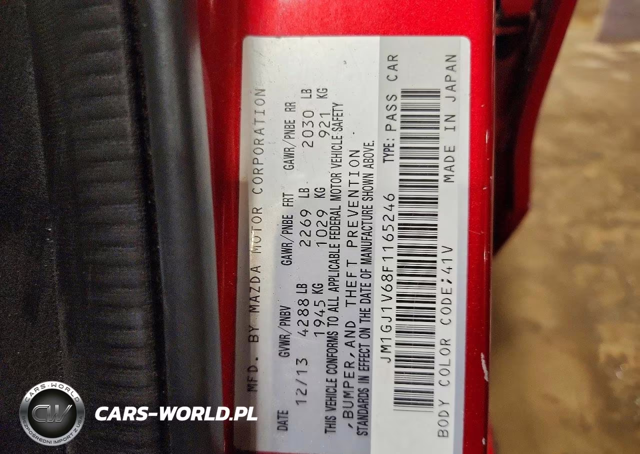 2015 Mazda 6 Touring VIN:JM1GJ1V68F1165246 - 12