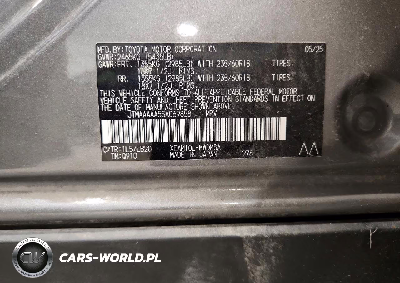 2025 Toyota Bz4X Xle VIN:JTMAAAAA5SA069858 - 14