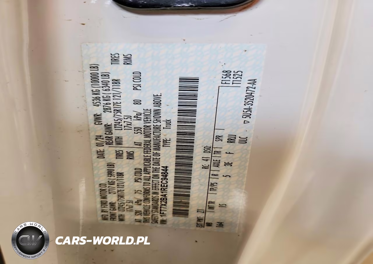 2024 Ford F250 Super Duty VIN:1FT7X2BA1REC94844 - 13