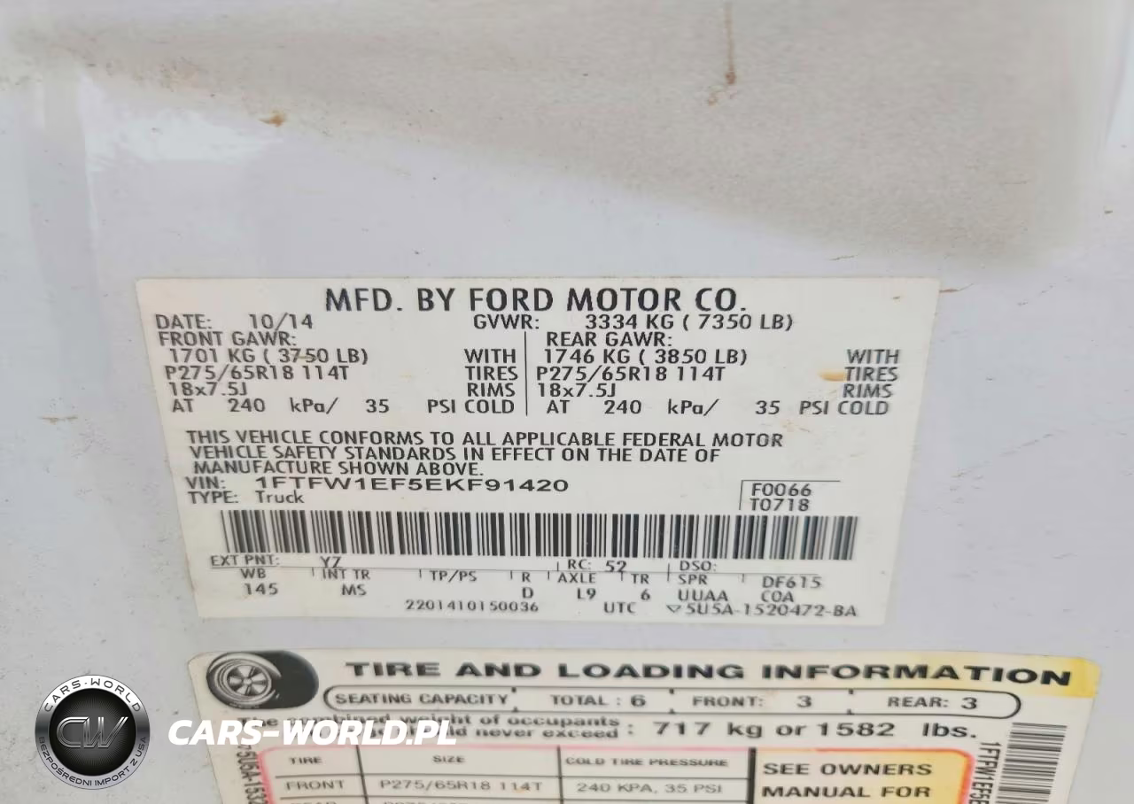 2014 Ford F150 Supercrew VIN:1FTFW1EF5EKF91420 - 12