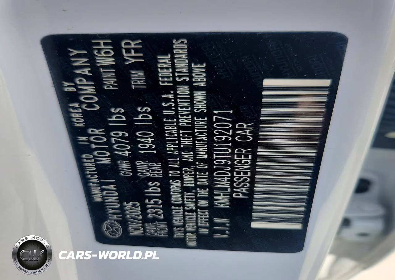 2026 Hyundai Elantra Hybrid Blue VIN:KMHLM4DJ9TU192071 - 12