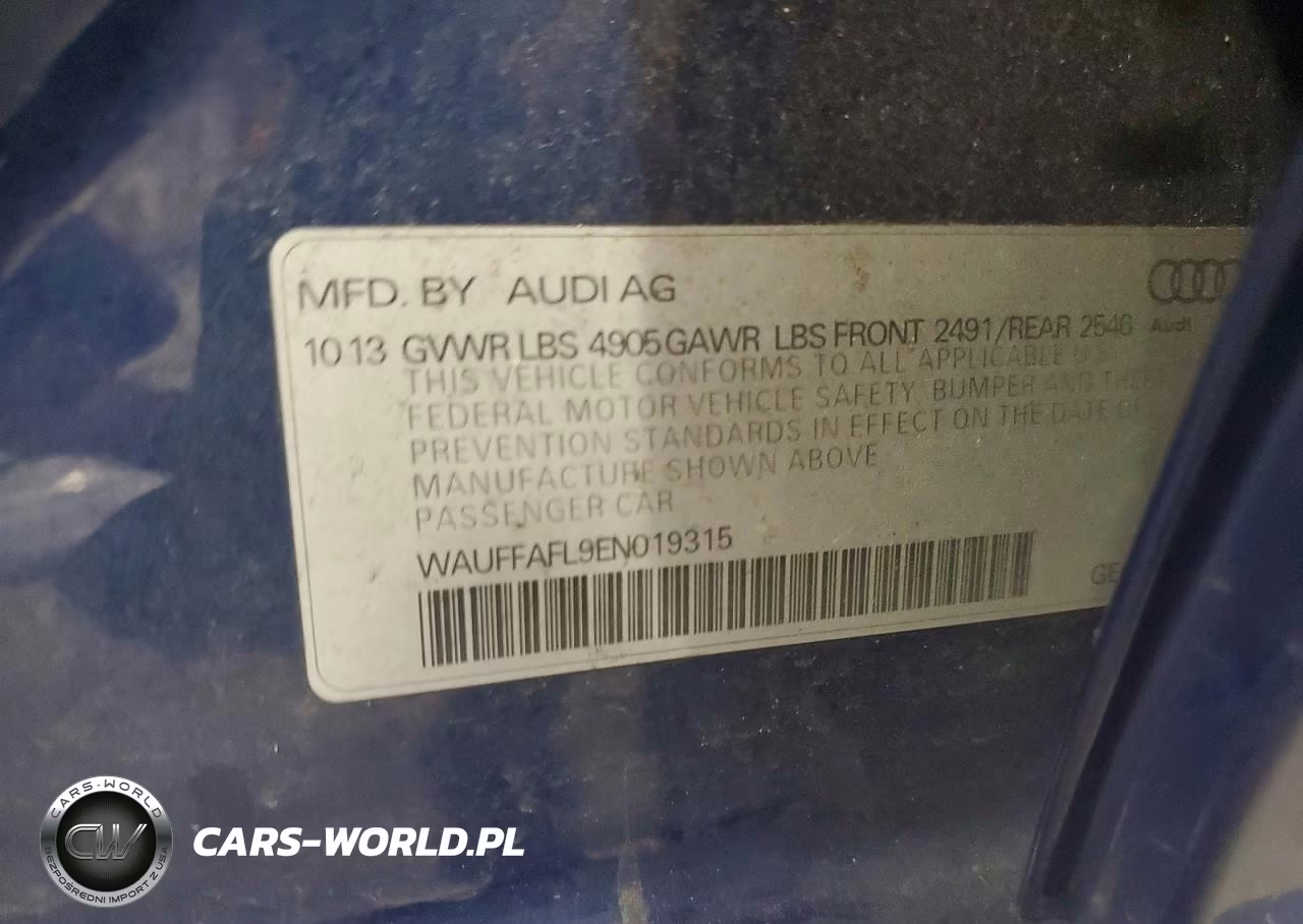 2014 Audi A4 Premium Plus VIN:WAUFFAFL9EN019315 - 13