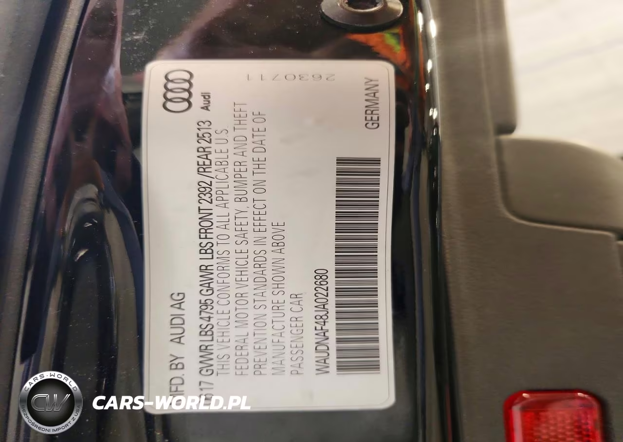 2018 Audi A4 VIN:WAUDNAF48JA022680 - 13