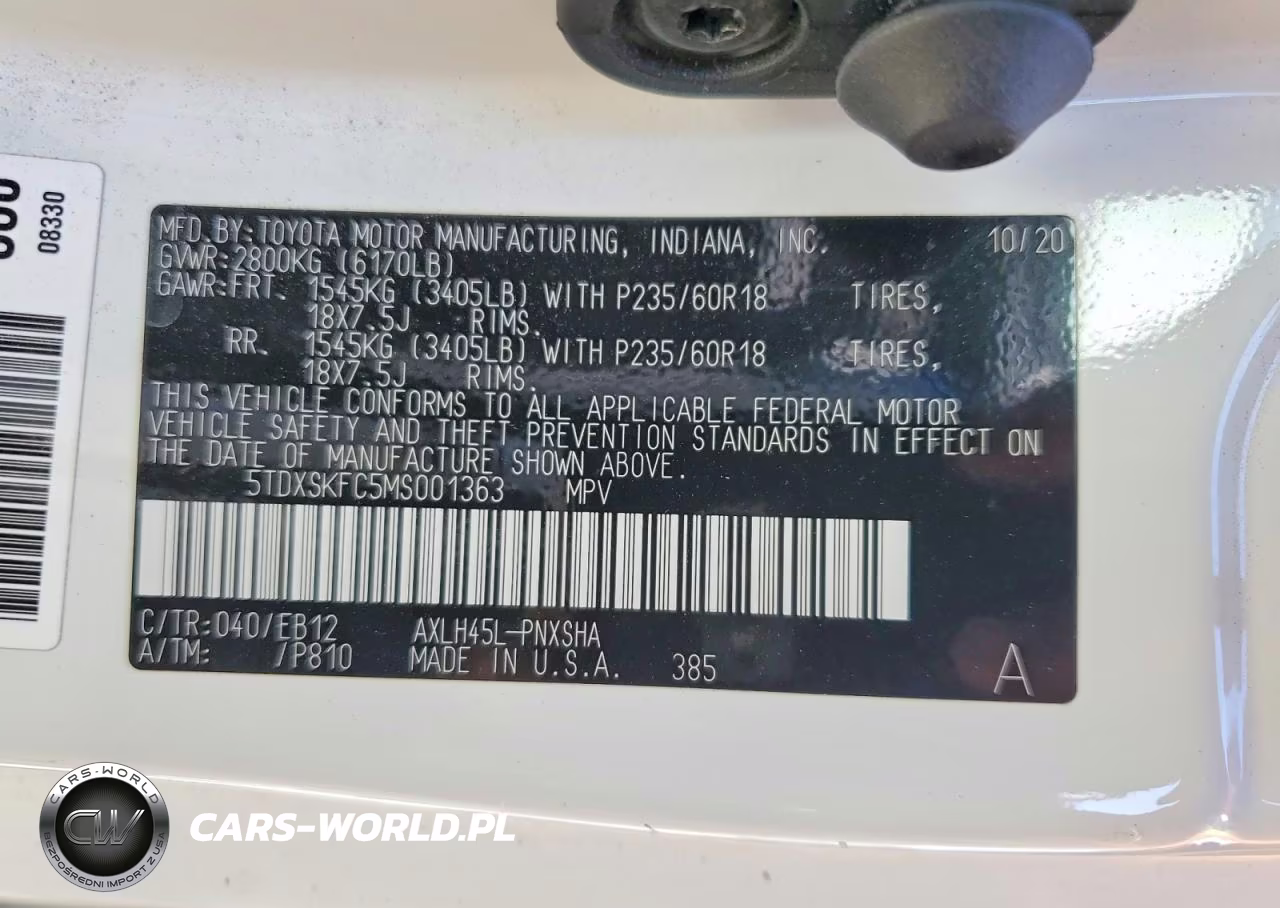 2021 Toyota Sienna Xse VIN:5TDXSKFC5MS001363 - 13