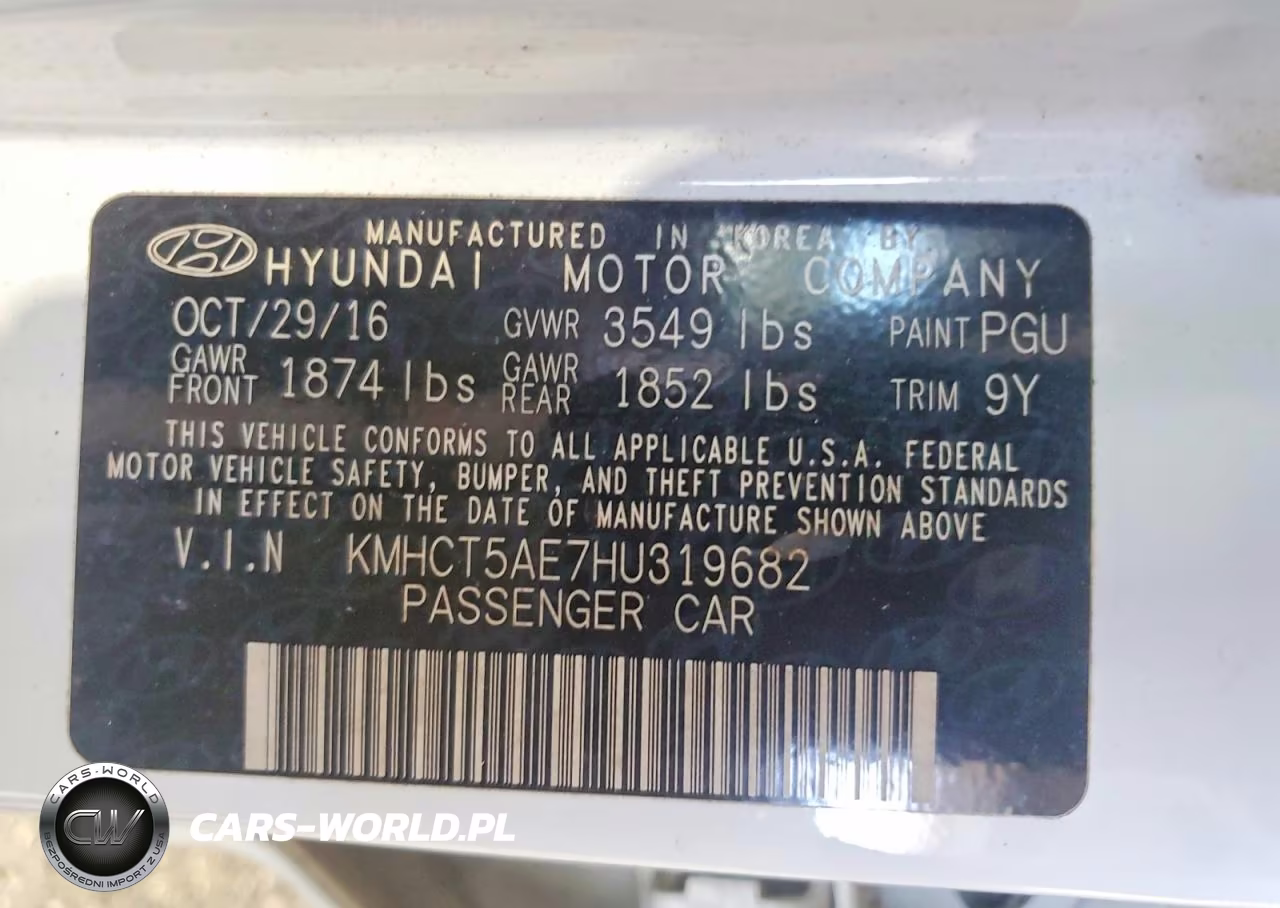 2017 Hyundai Accent Se VIN:KMHCT5AE7HU319682 - 12