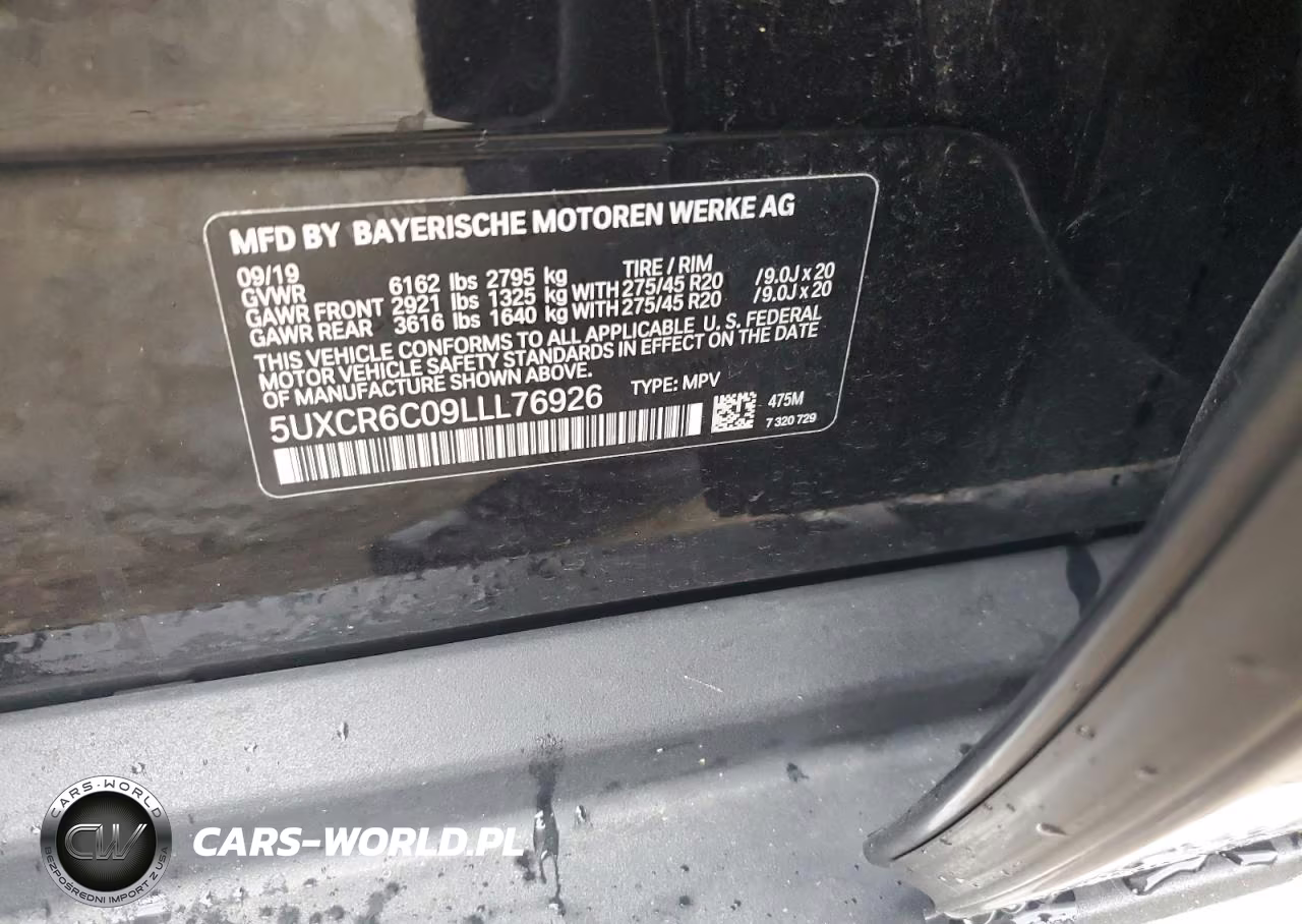 2020 BMW X5 xDrive40I VIN:5UXCR6C09LLL76926 - 13