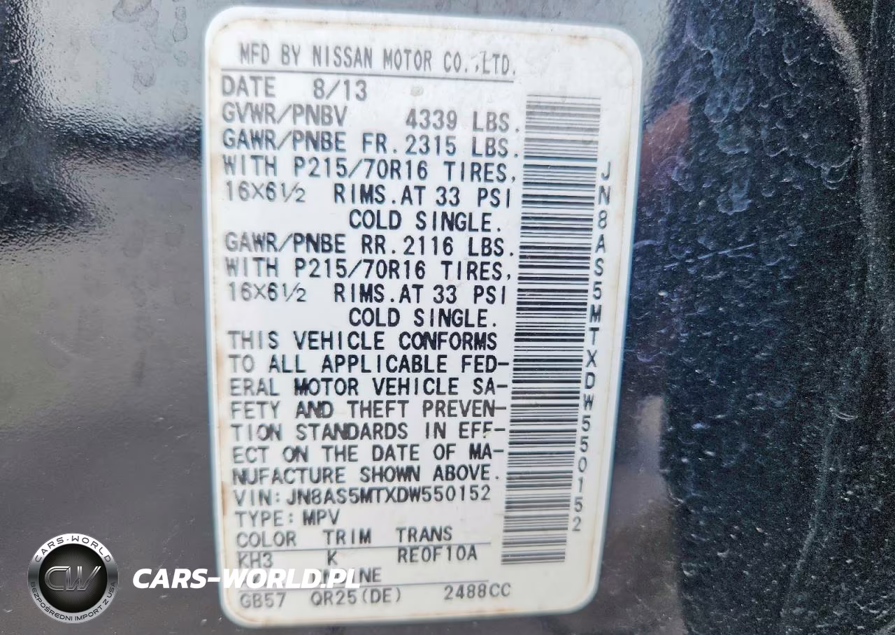 2013 Nissan Rogue S VIN:JN8AS5MTXDW550152 - 13