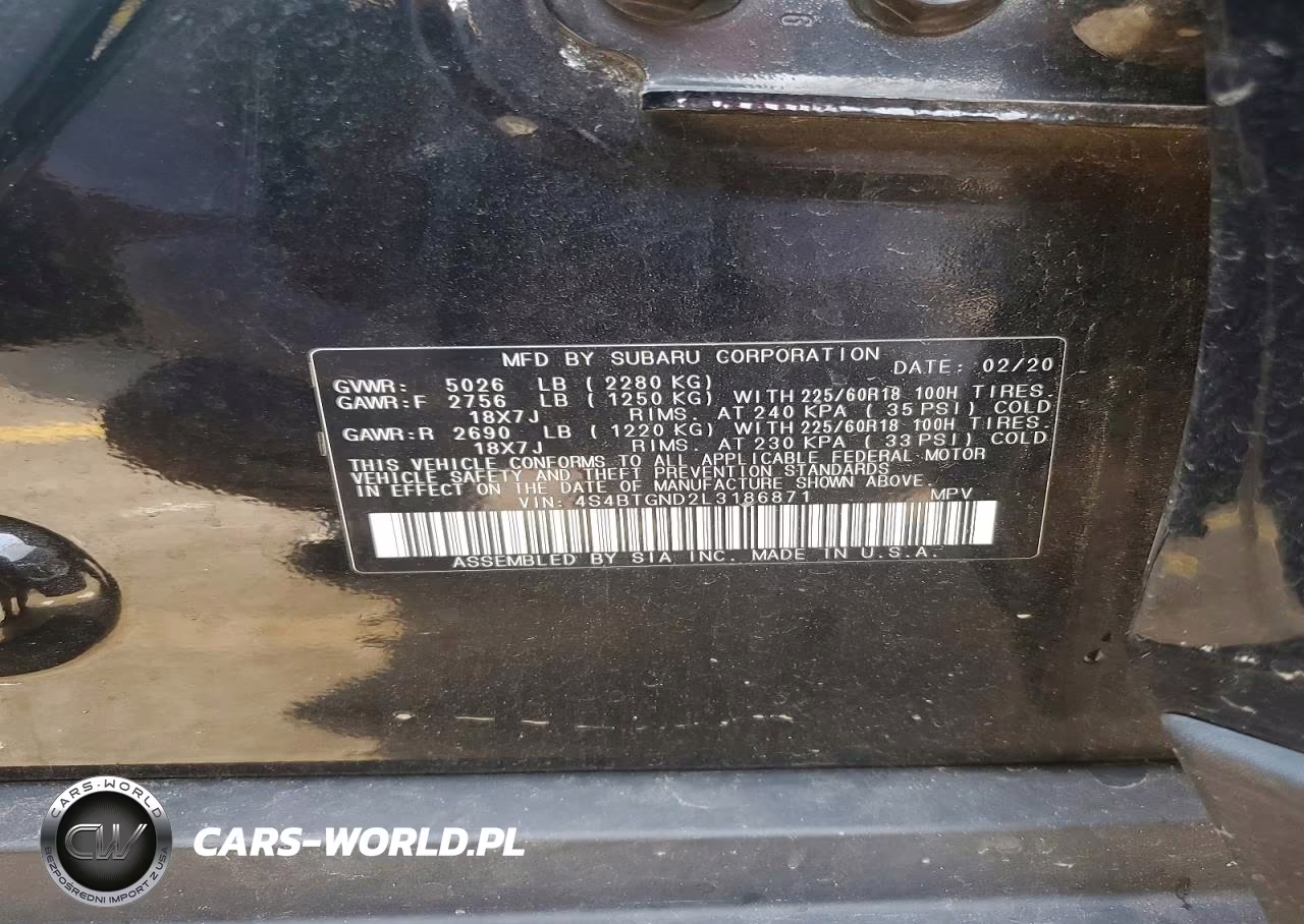 2020 Subaru Outback Limited Xt VIN:4S4BTGND2L3186871 - 12